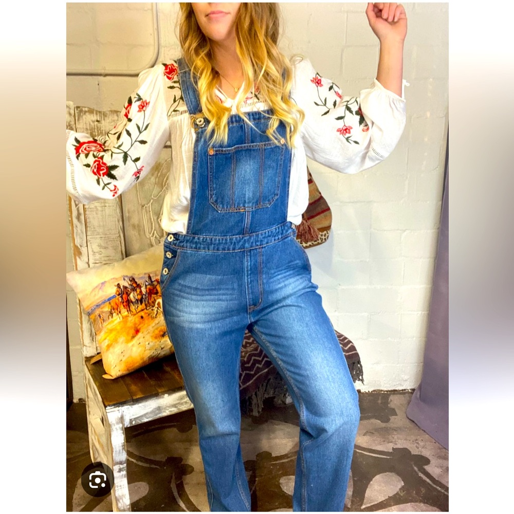 Ann Taylor Loft Denim Overalls/Jumpsuit size S